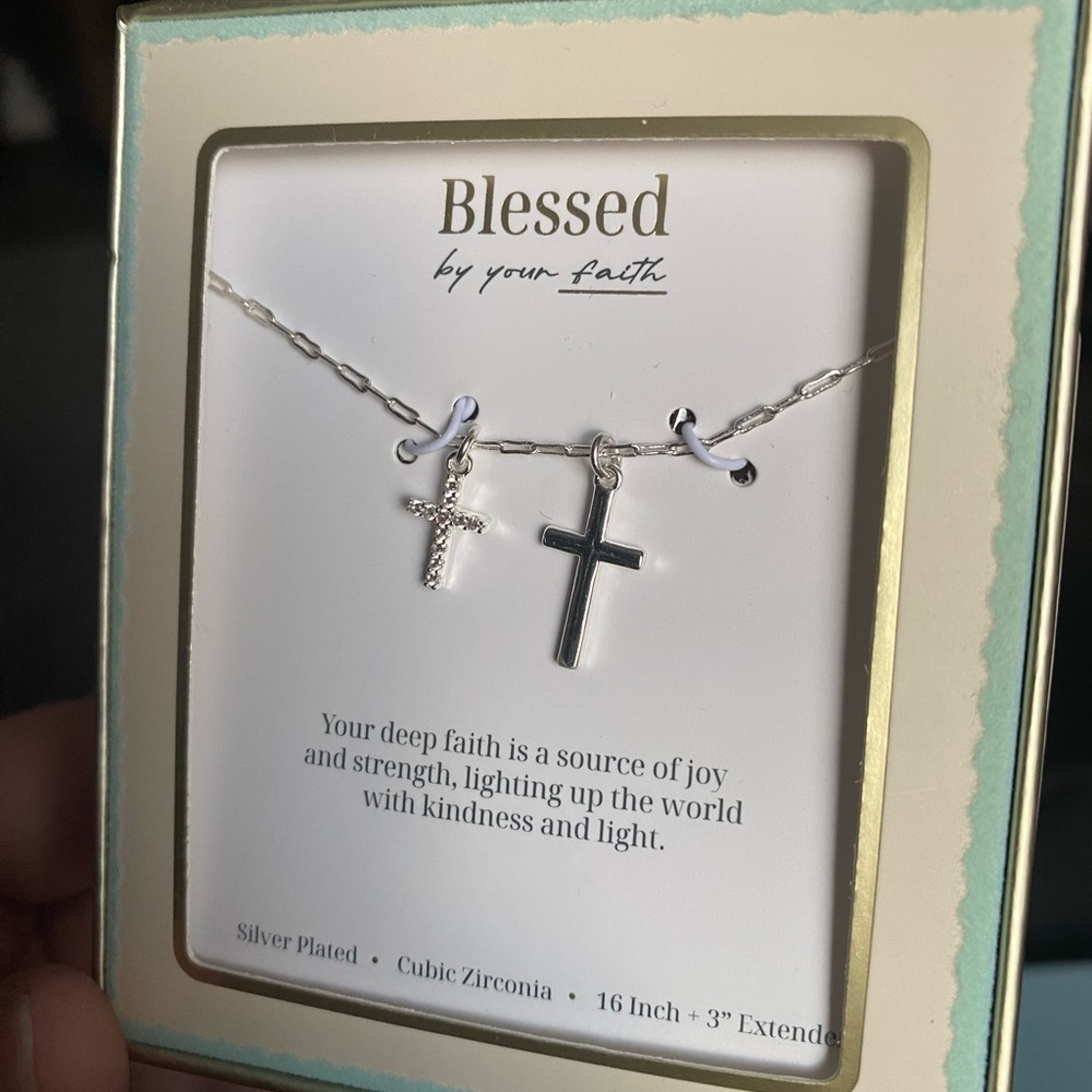 Silver Plated Cross Necklace